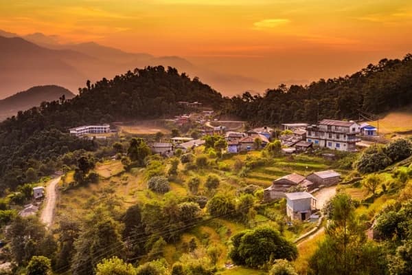 sunset-in-dhampus-village-nepal