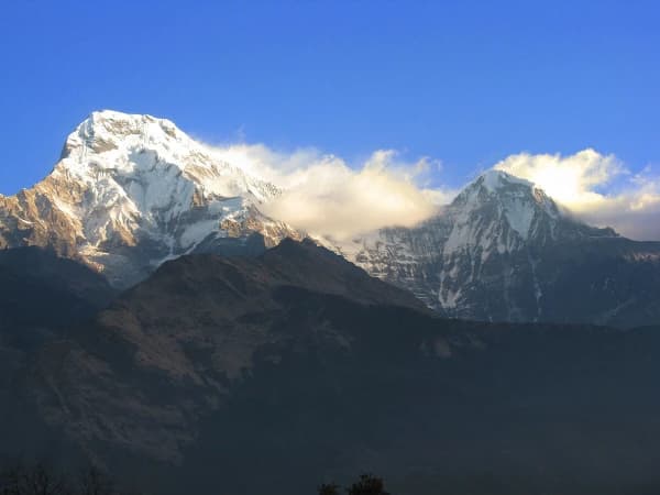 Annapurna South And Hiunchuli Peaks From Tadapani