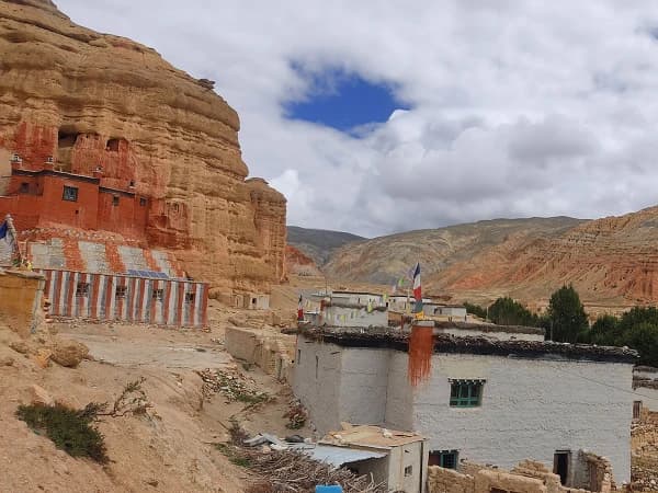 Cave Monastery In Upper Mustang