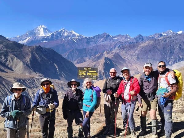 Dhaulagiri Mountain View From Lupra Pass