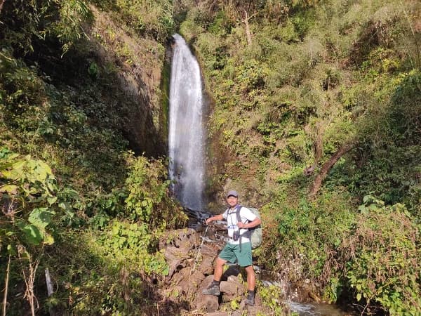 Fresh Waterfall In Danda Khopra Trek