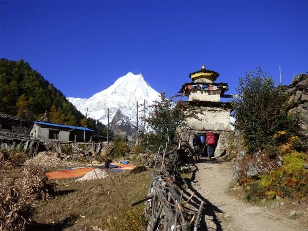 Glimpse Of Mount Manaslu