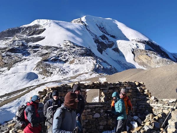 Heading Towards The Top Of Thorong La Pass Is A Challenging But Rewarding
