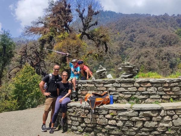 Kids Having Great Time In Annapurna Trek
