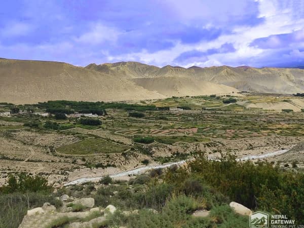 Lomanthang Valley In Upper Mustang