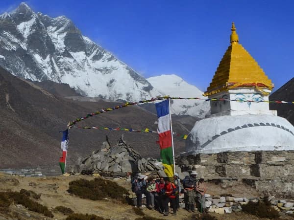 Mount Lhotse From Dingboche Valley 1