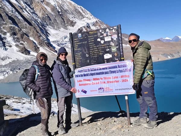 Stunning Tilicho Lake Reflecting Vast Skies And Towering Mountains