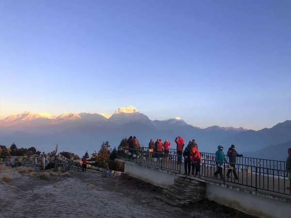 Sunrise From Poon Hill Golden Light On Annapurna Dhaulagiri