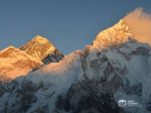 Sunset View On Mount Everest Resort From Kala Patthar
