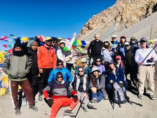 Thorong La Pass Showing The Challenging Terrain And Breathtaking Views