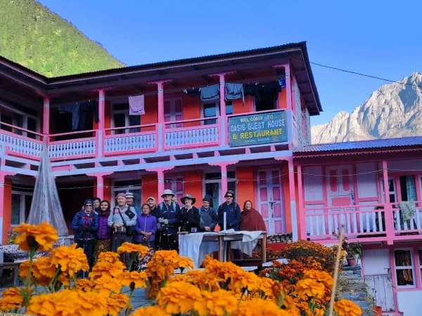 Traditional Stone Tea Houses In Annapurna Circuit Trail