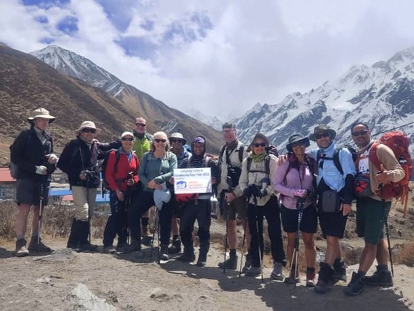 Trekkers Enjoying In Langtang Valley