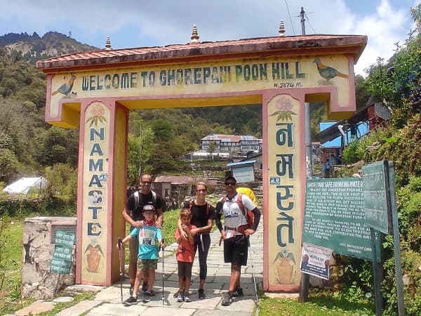 Trekkers On Ghorepani Poon Hill Trail